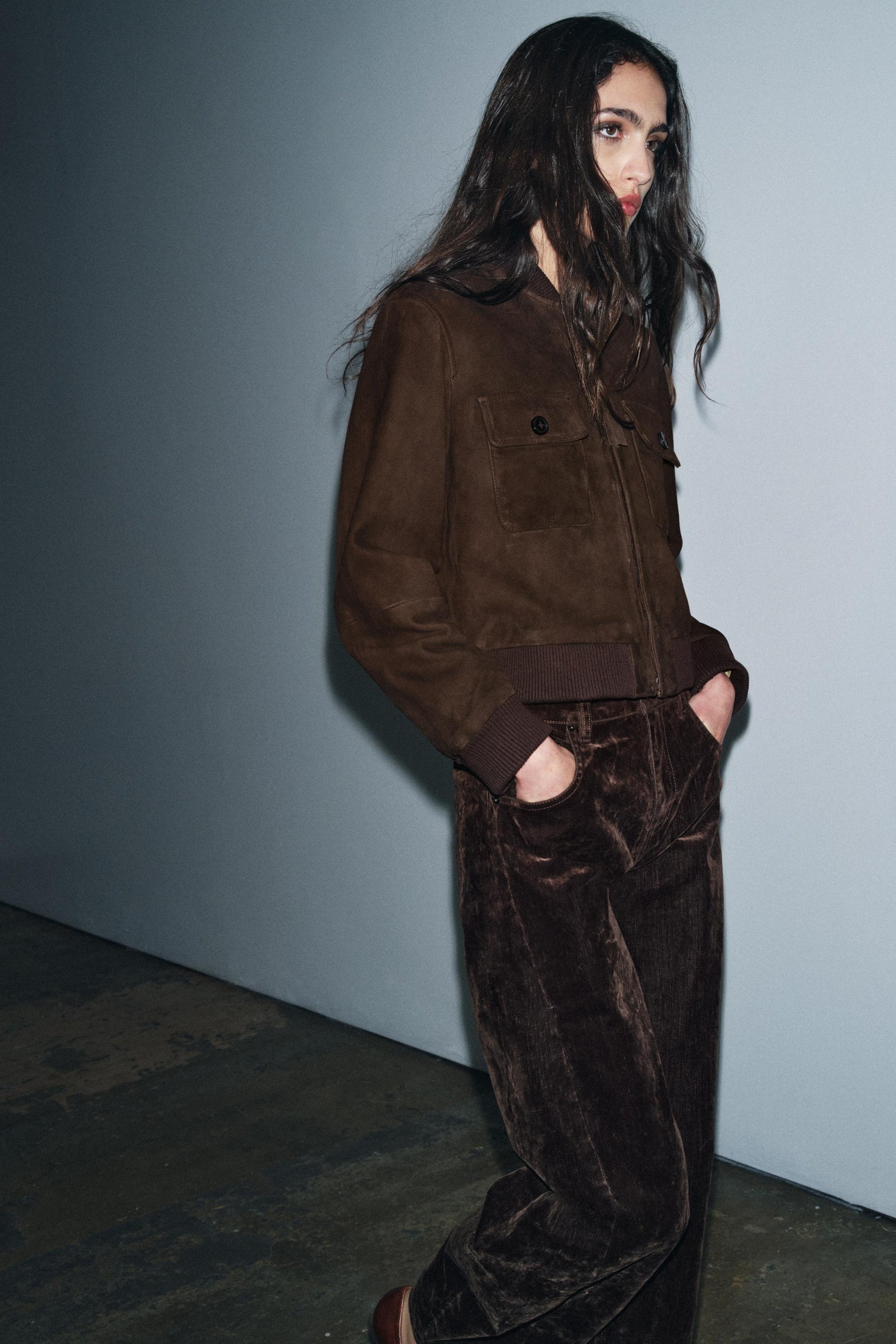 SUEDE LEATHER BOMBER JACKET - Image 4