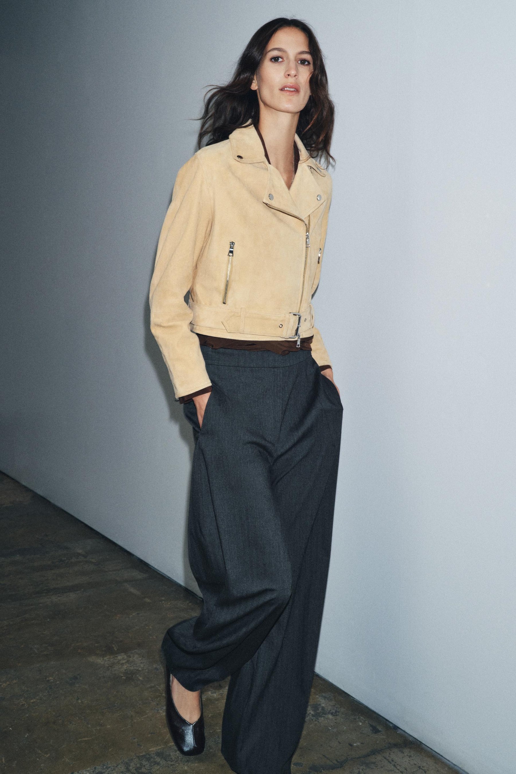 Suede leather jacket limited