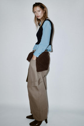 CONTRAST POPLIN SHIRT