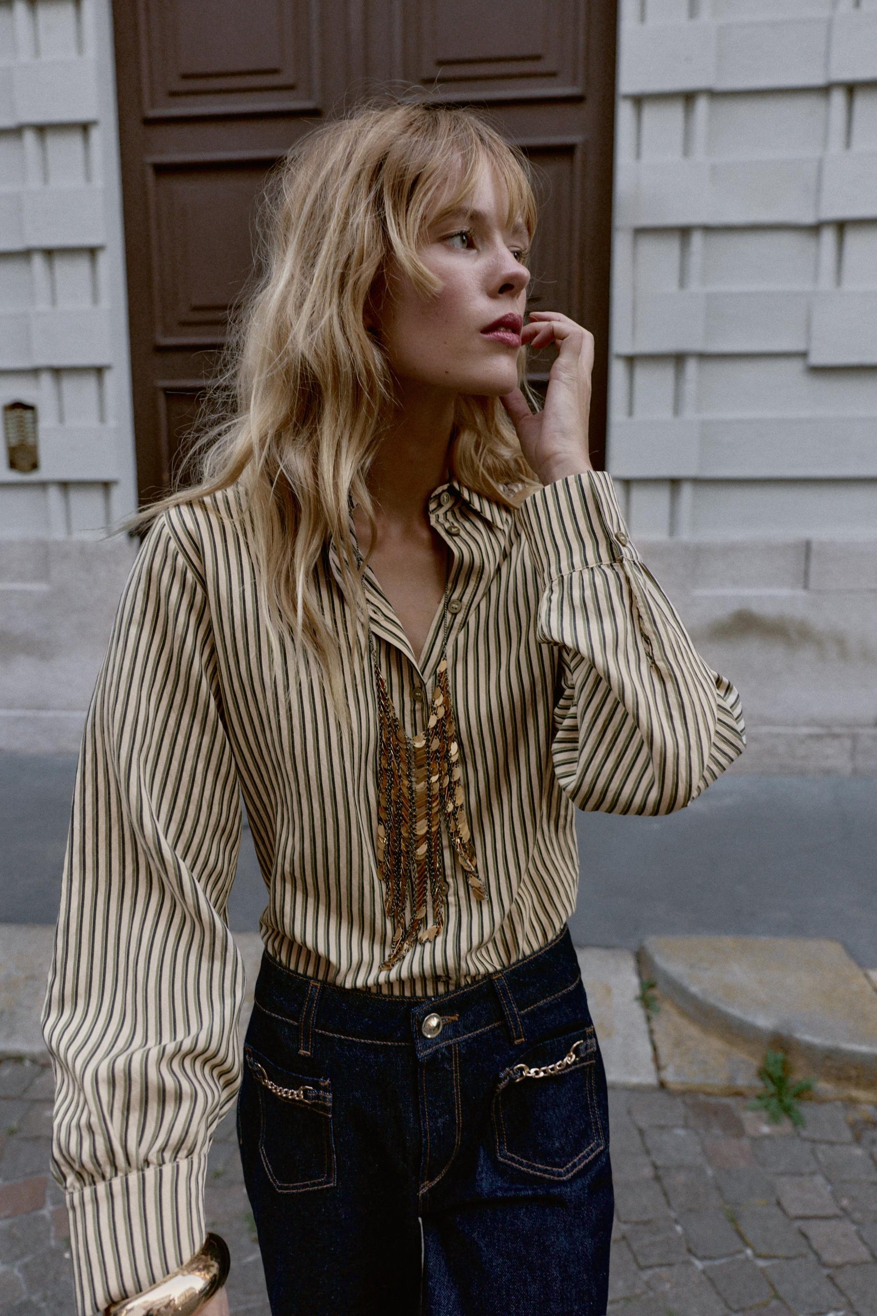 Striped cotton shirt