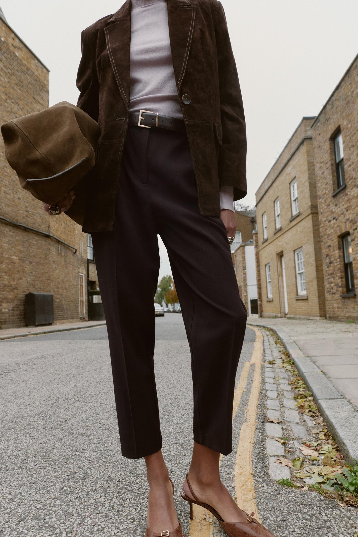 Belted Darted Trousers