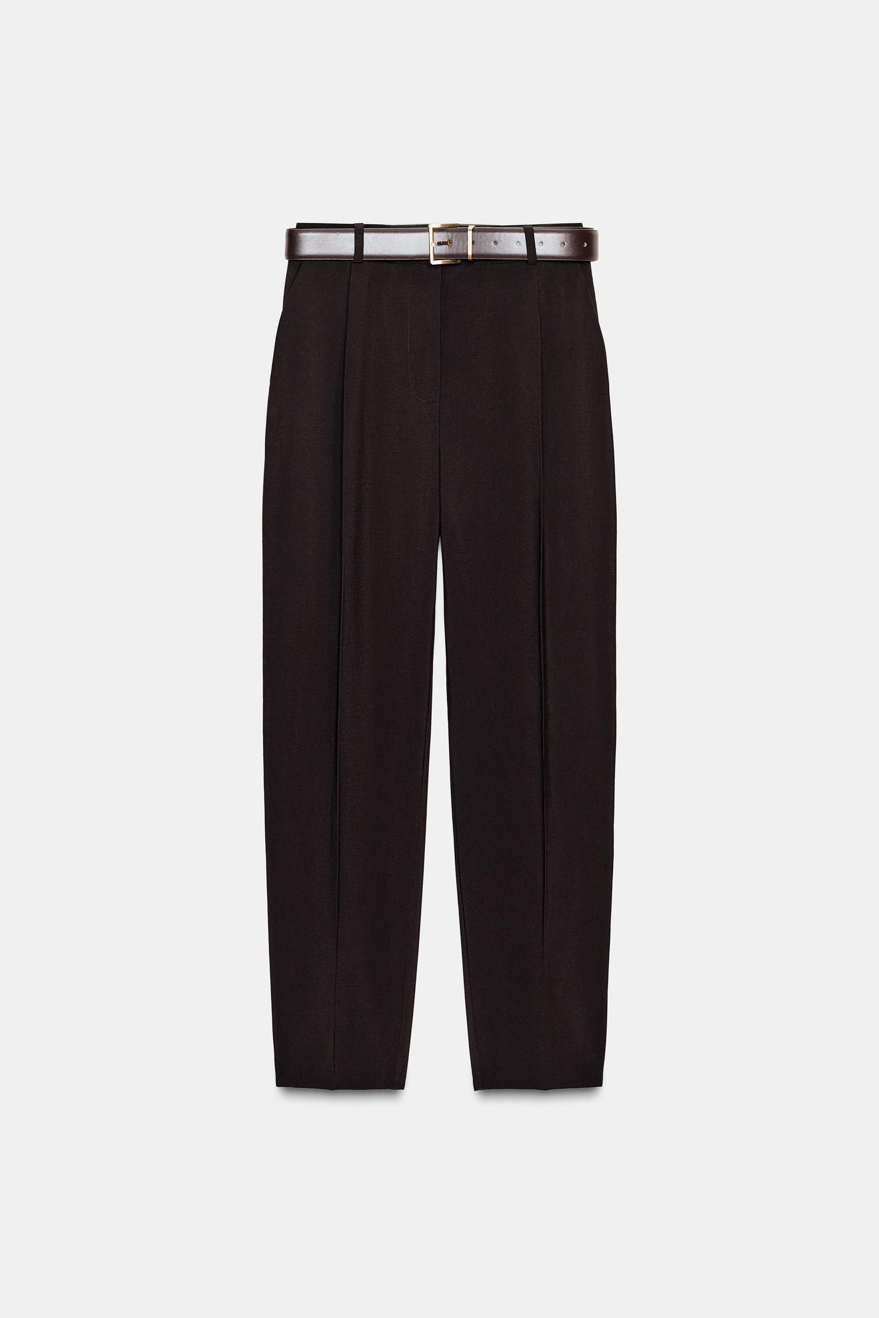 Belted Darted Trousers