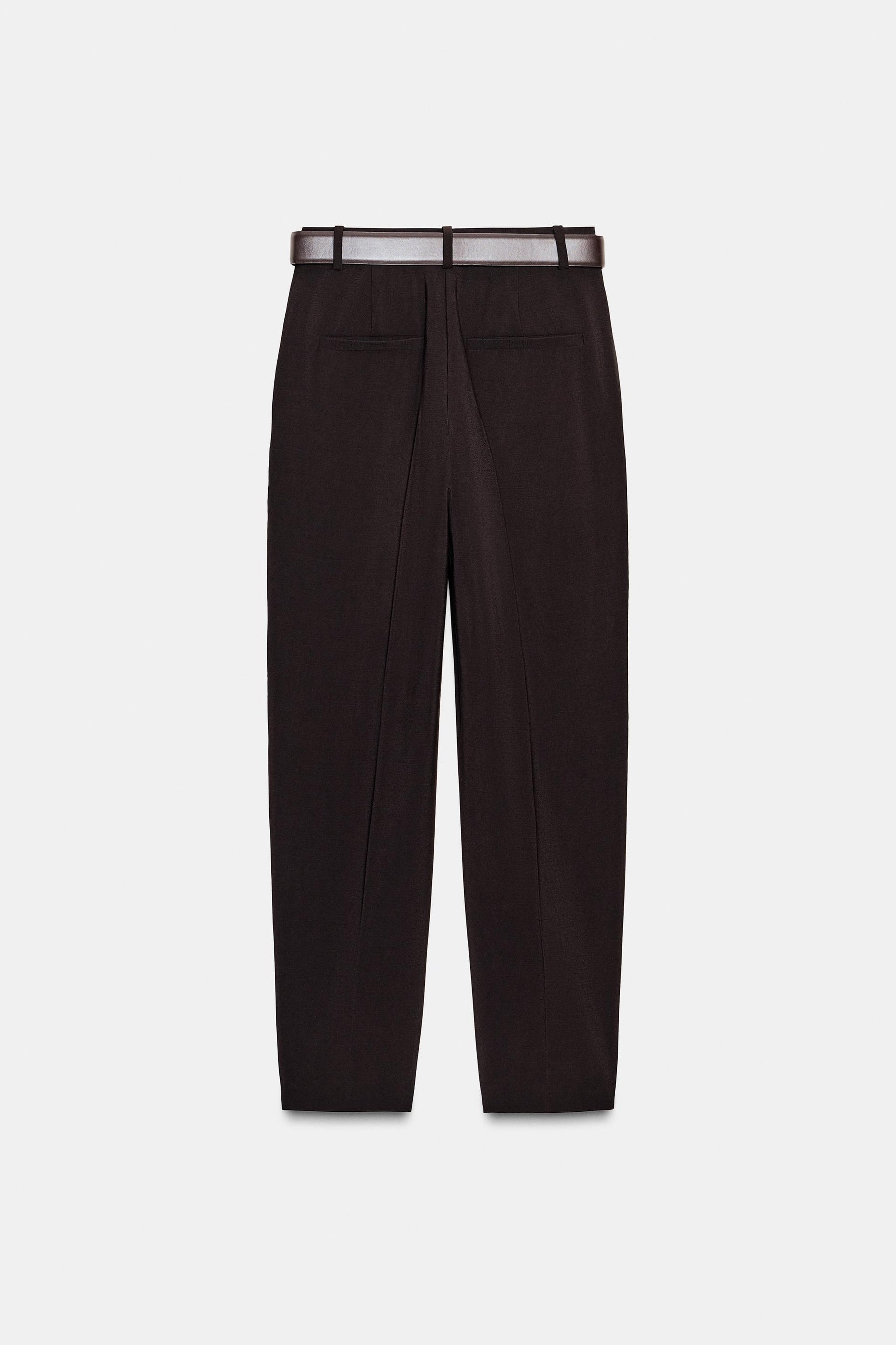 Belted Darted Trousers