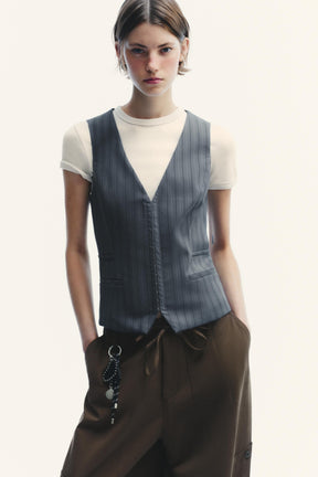 Pinstripe waistcoat