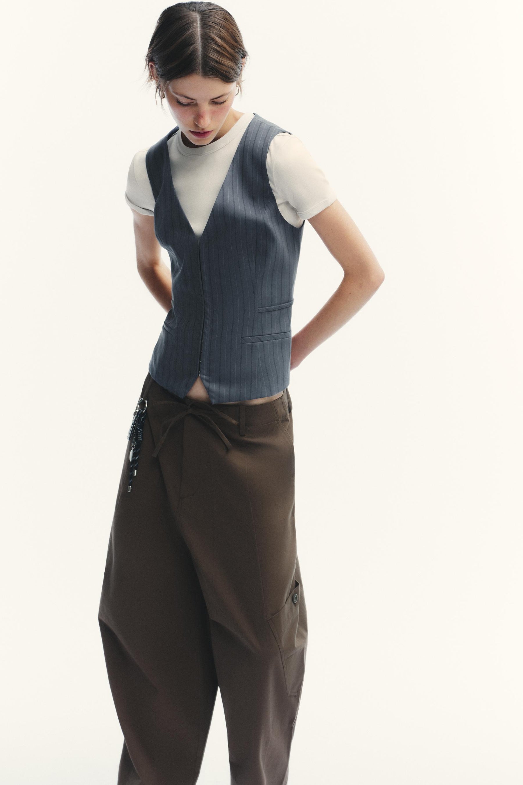 Pinstripe waistcoat
