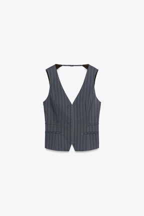 Pinstripe waistcoat