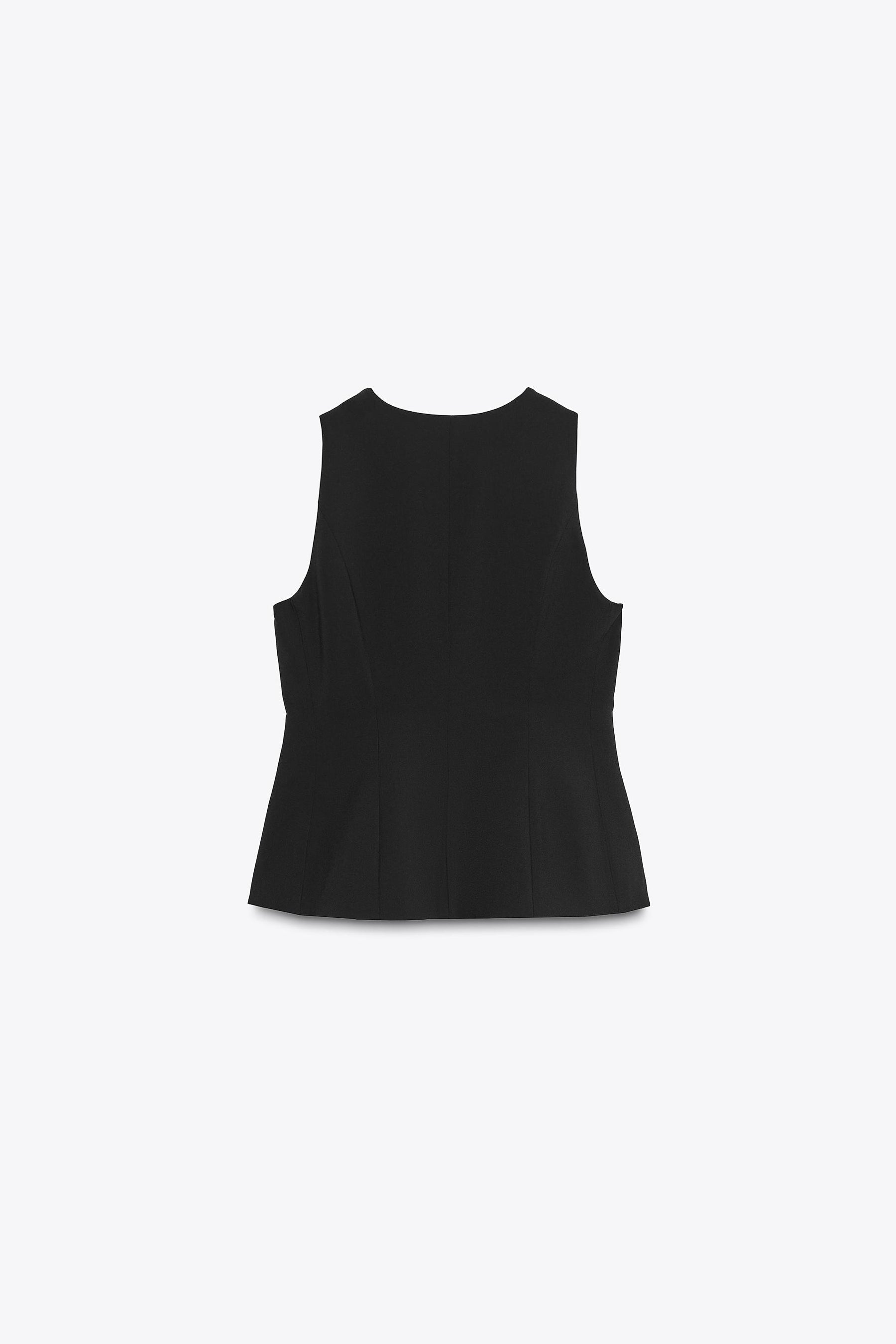 Peplum Waistcoat Top