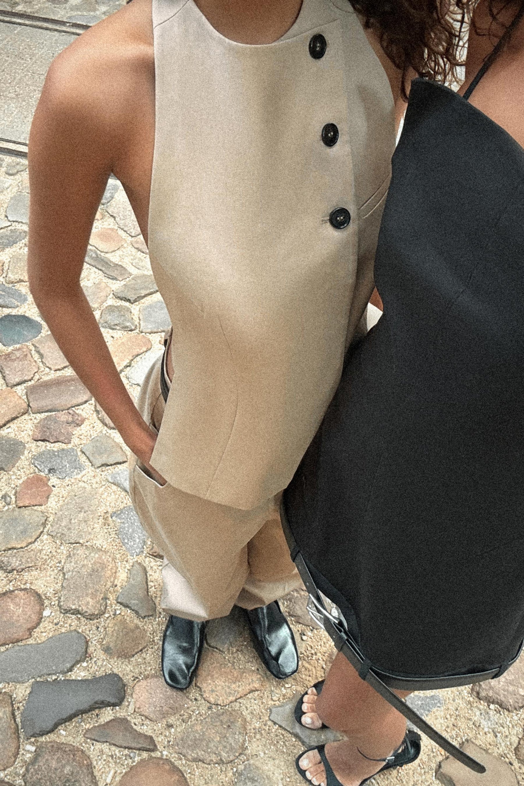 Open-Back Waistcoat Top