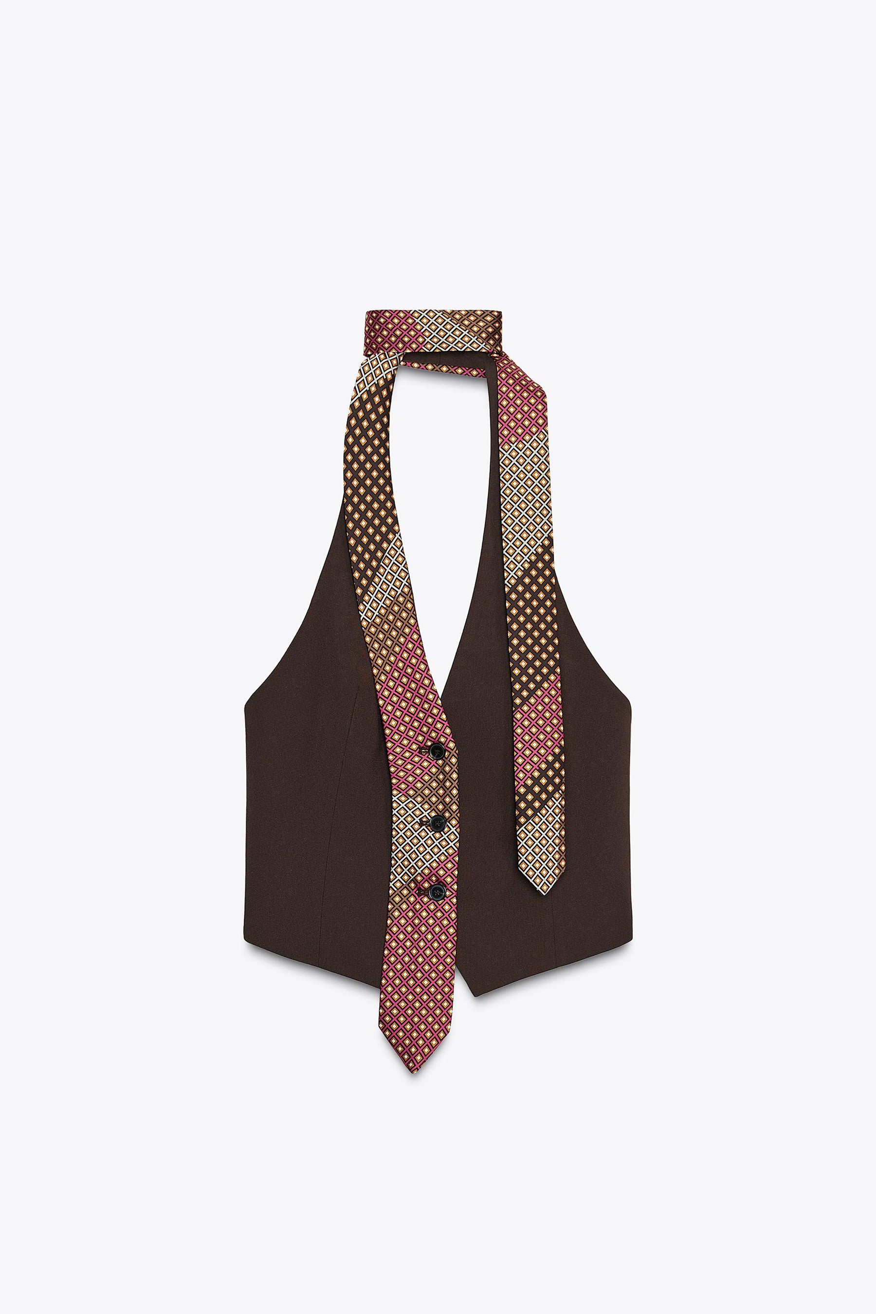 Tie Waistcoat Top