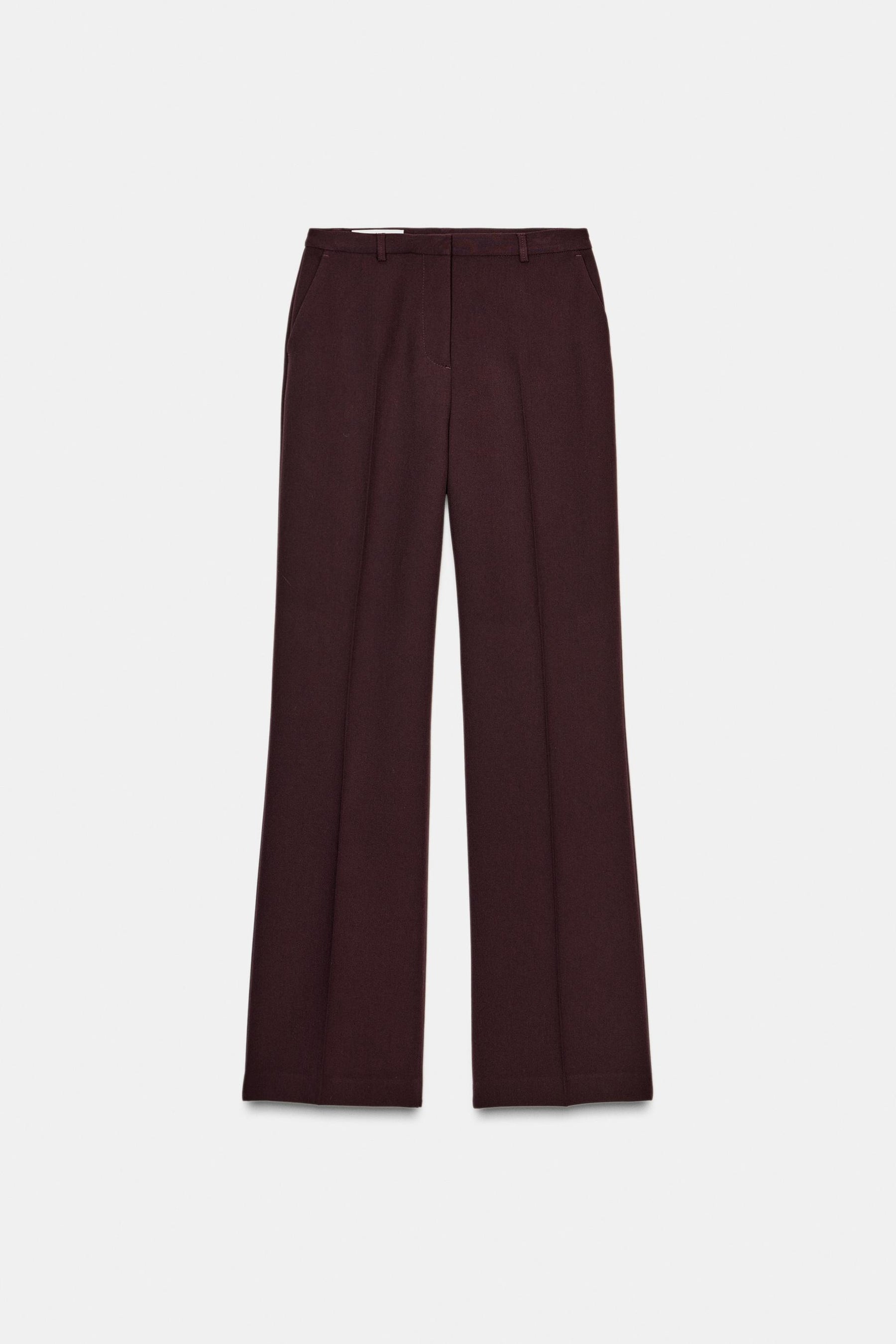 Straight-Leg High-Waist Trousers