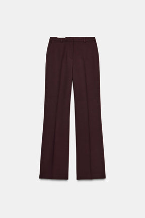 Straight-Leg High-Waist Trousers