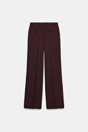 Straight-Leg High-Waist Trousers