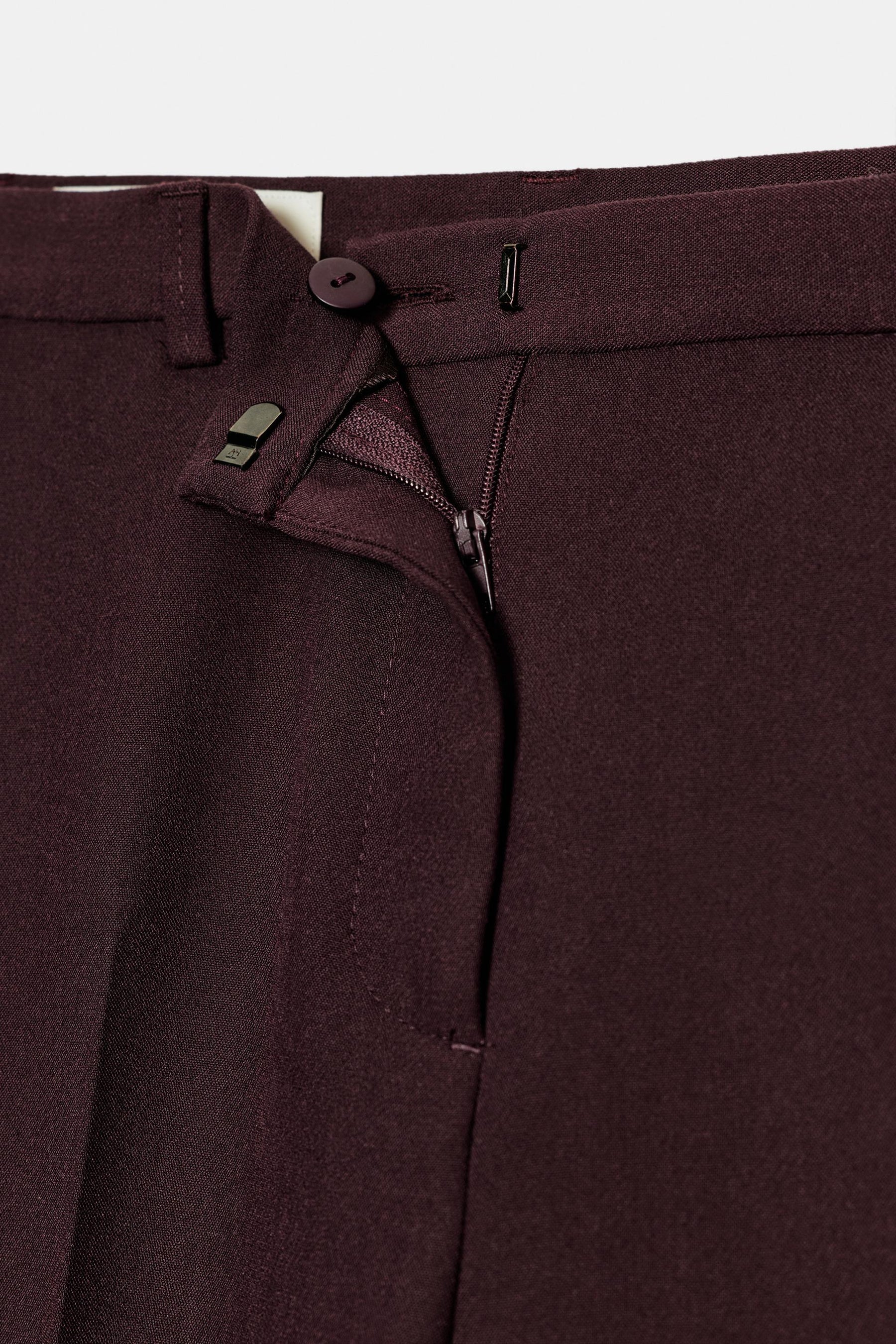Straight-Leg High-Waist Trousers