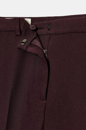 Straight-Leg High-Waist Trousers