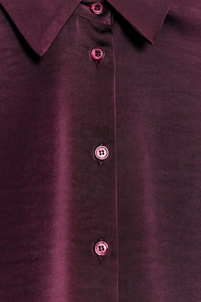 SATIN BALLOON SHIRT