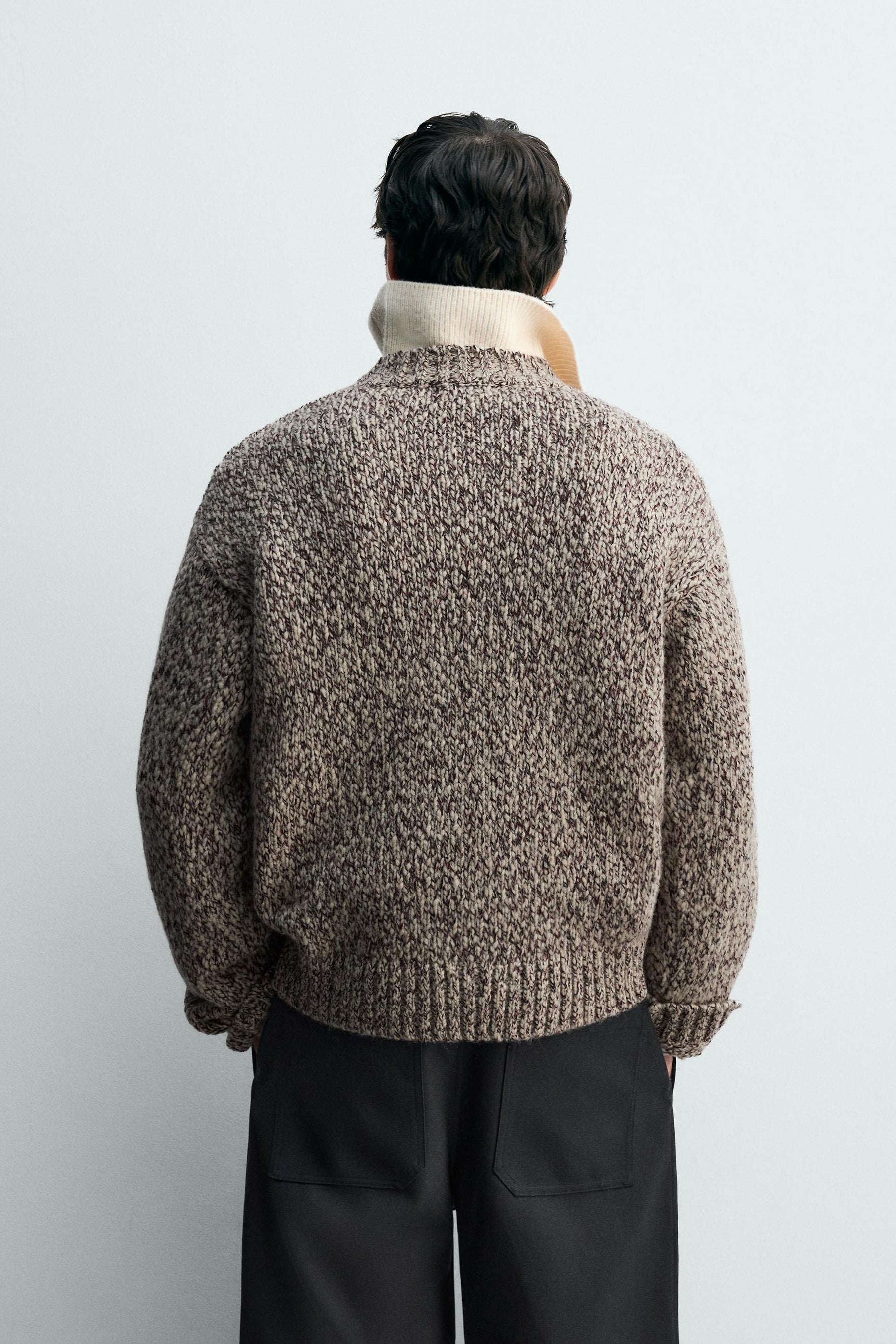 WOOL BLEND TEXTURED JUMPER - Image 3