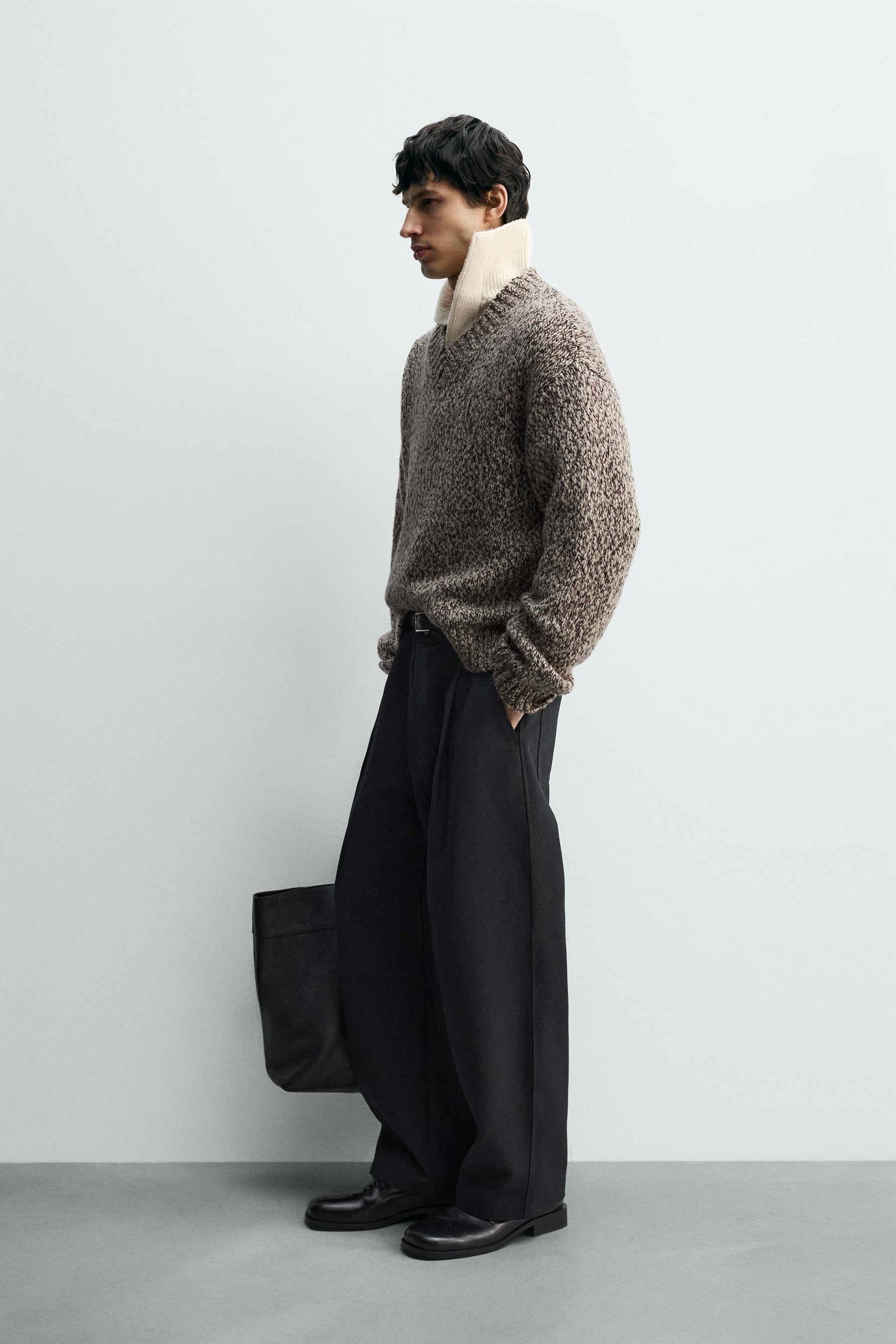 WOOL BLEND TEXTURED JUMPER - Image 4