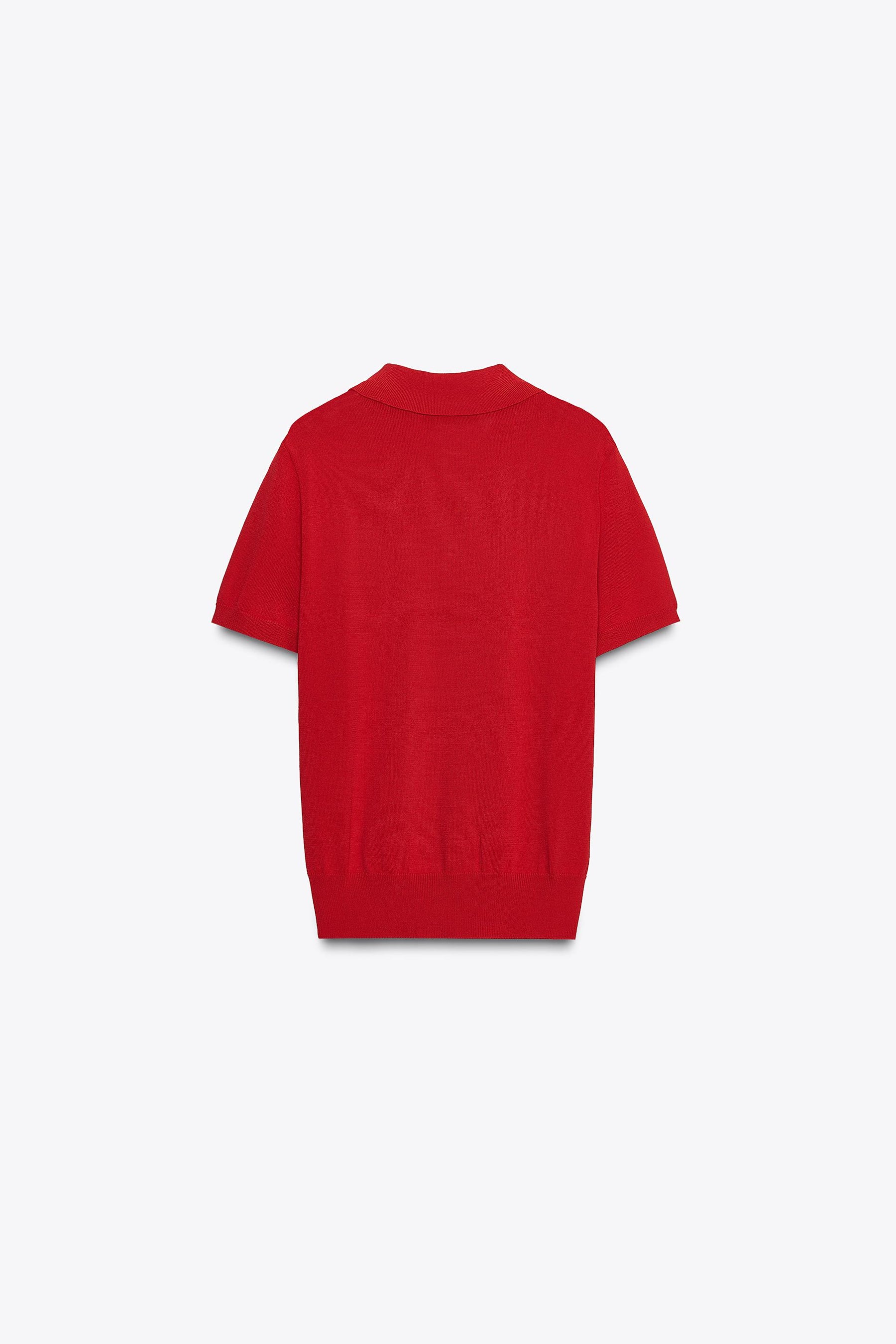 SHORT SLEEVE KNIT POLO SHIRT - Image 3