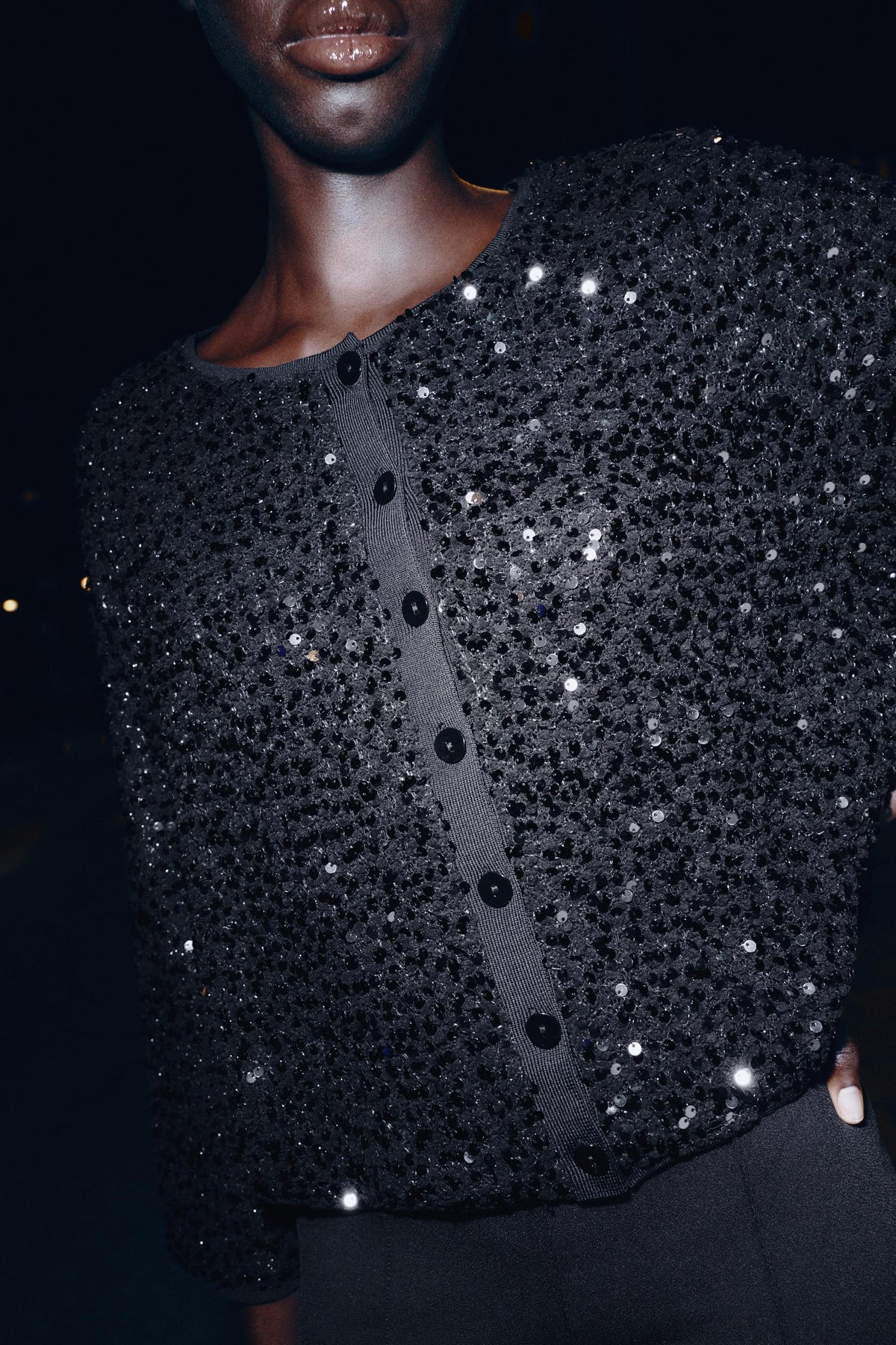 Sequin Cardigan