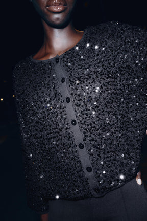Sequin Cardigan