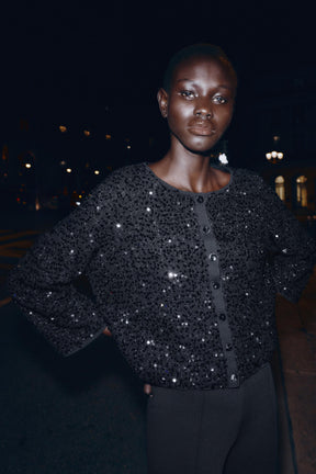 Sequin Cardigan