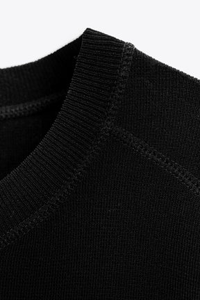 OVERSIZED PLAIN KNIT TOP - Image 7