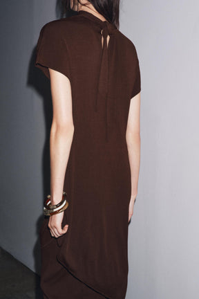 MIDI TUNIC DRESS WITH BOW - Image 3