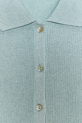 METALLIC THREAD CARDIGAN