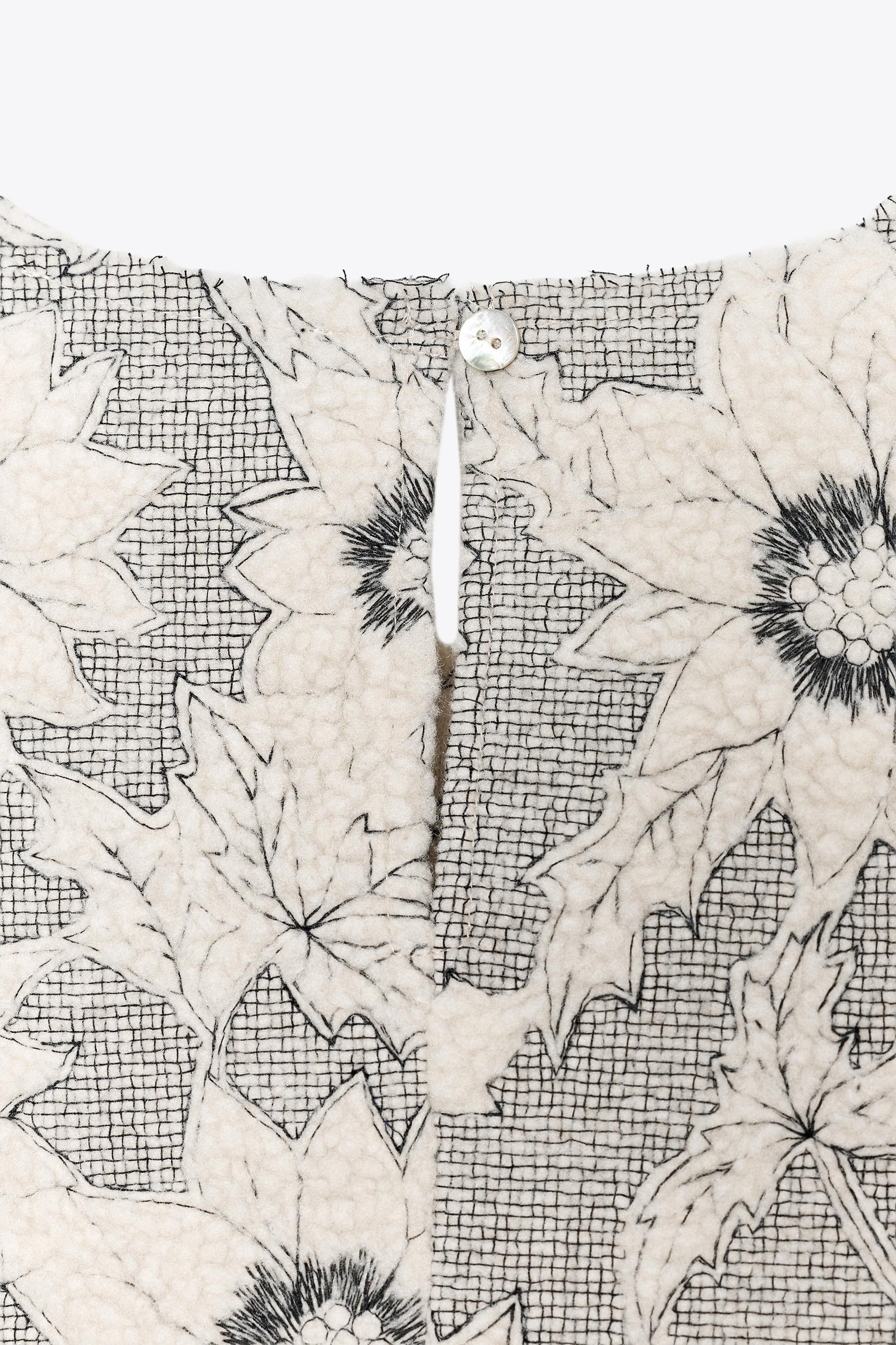 FLORAL TEXTURED PEPLUM TOP - Image 6