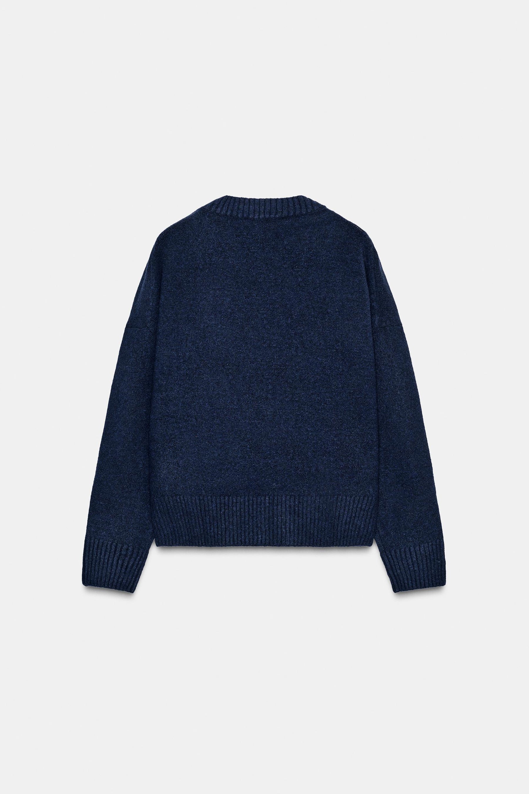 SOFT KNIT V-NECK JUMPER - Image 5