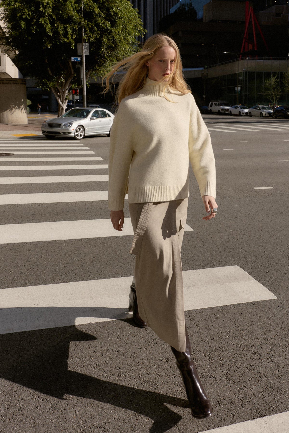 KNIT HIGH NECK JUMPER