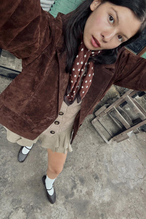 Ribbed Trim Cardigan