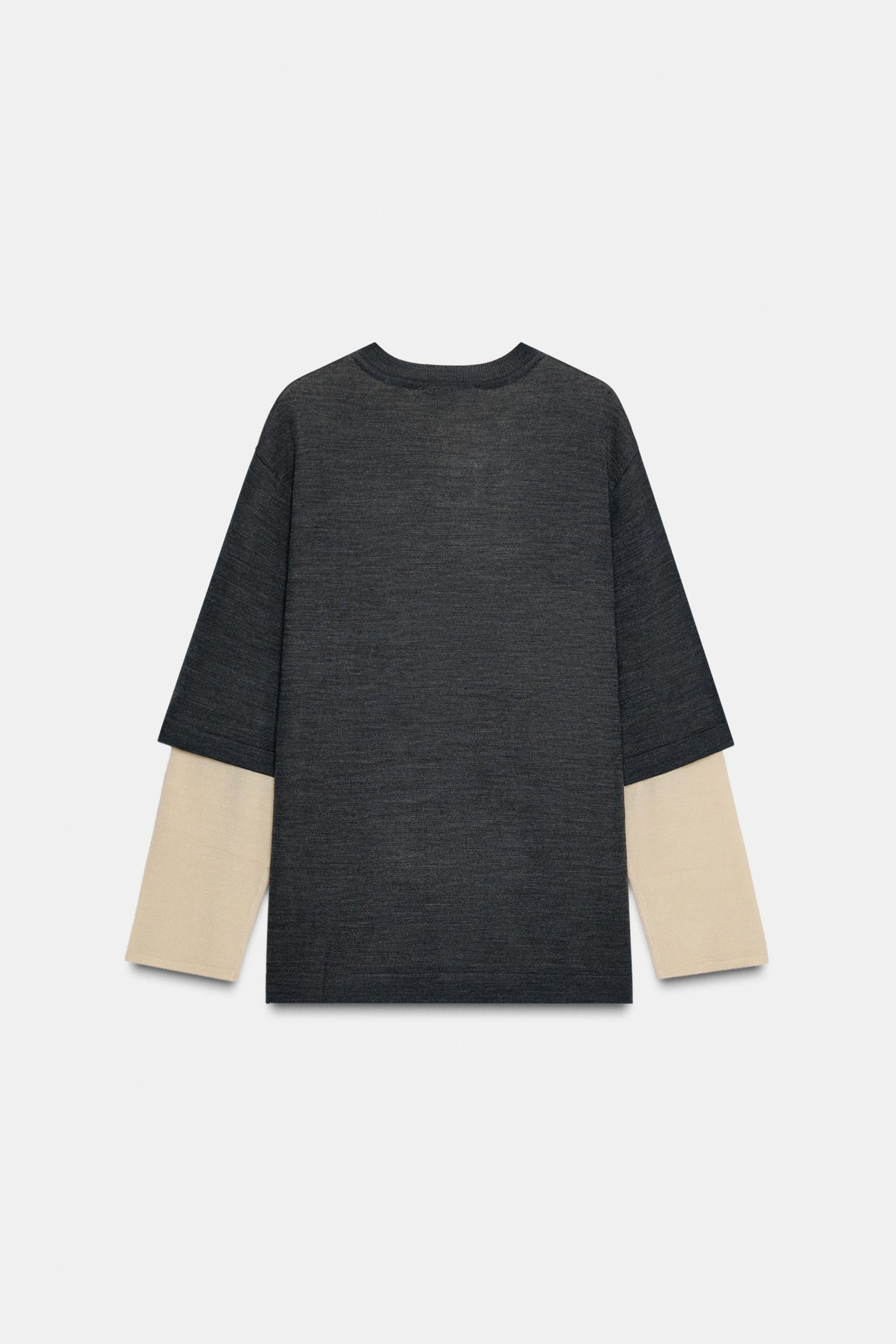 DOUBLE-LAYER KNIT JUMPER - Image 6