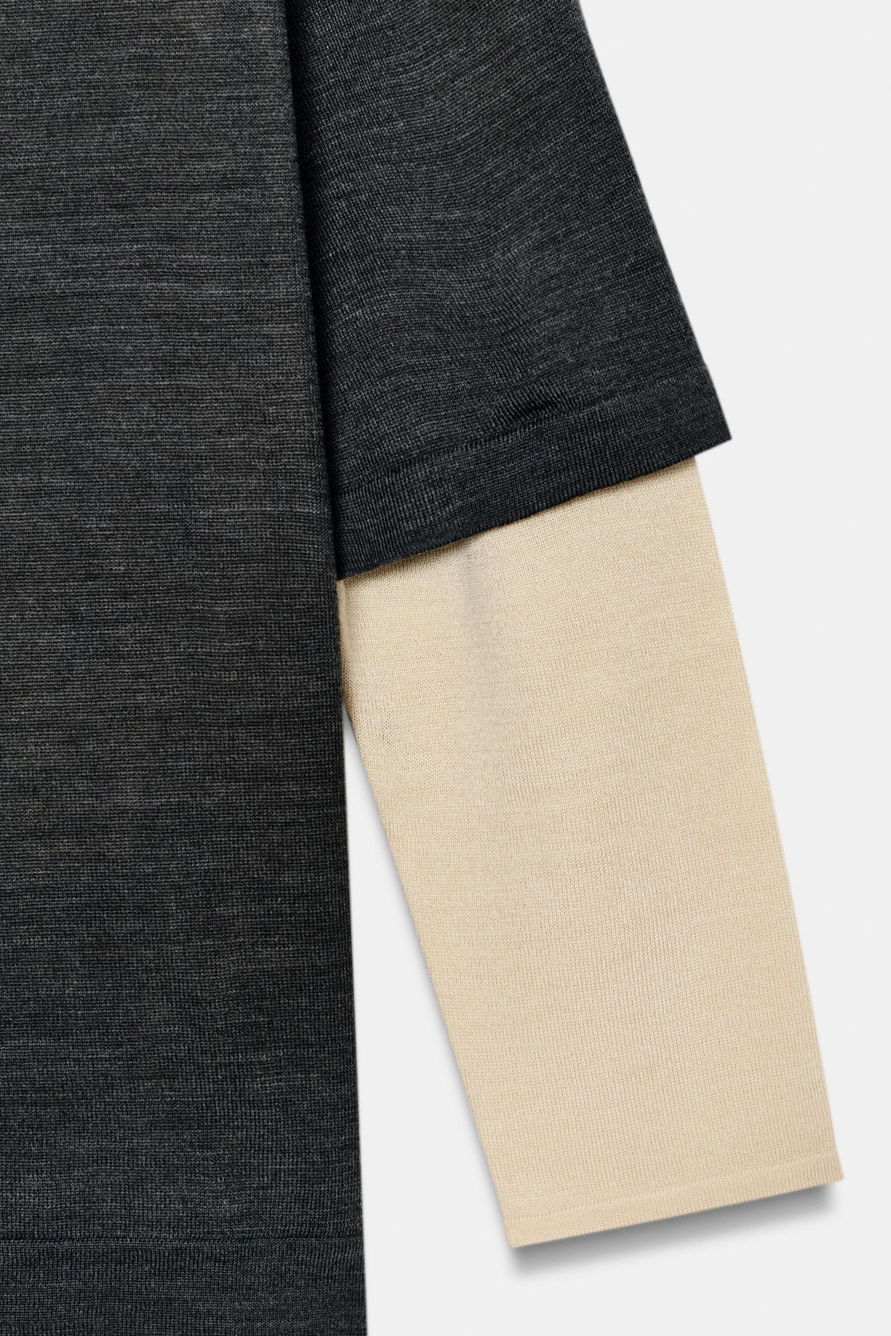 DOUBLE-LAYER KNIT JUMPER - Image 7