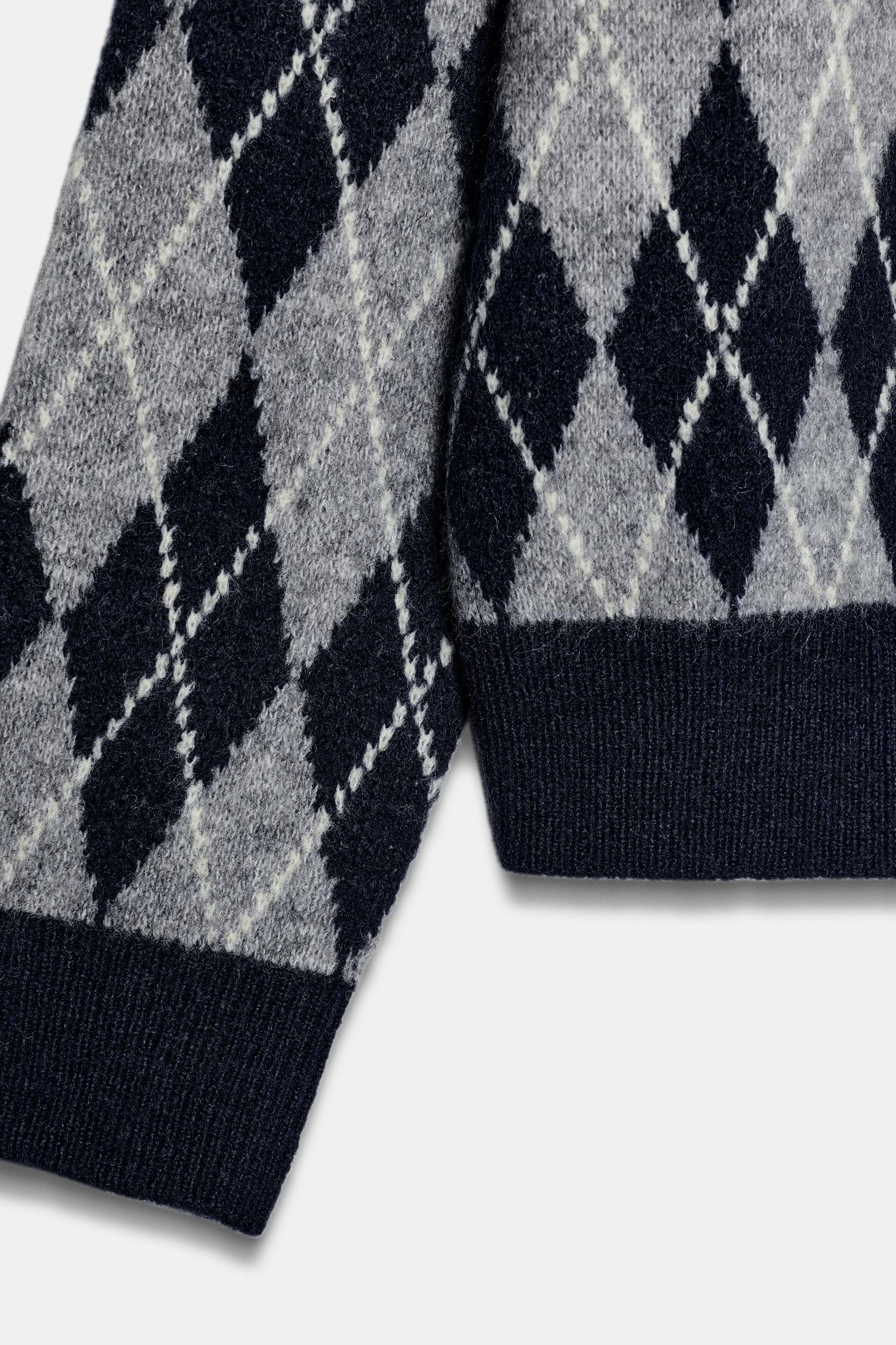 DIAMOND KNIT JUMPER - Image 3