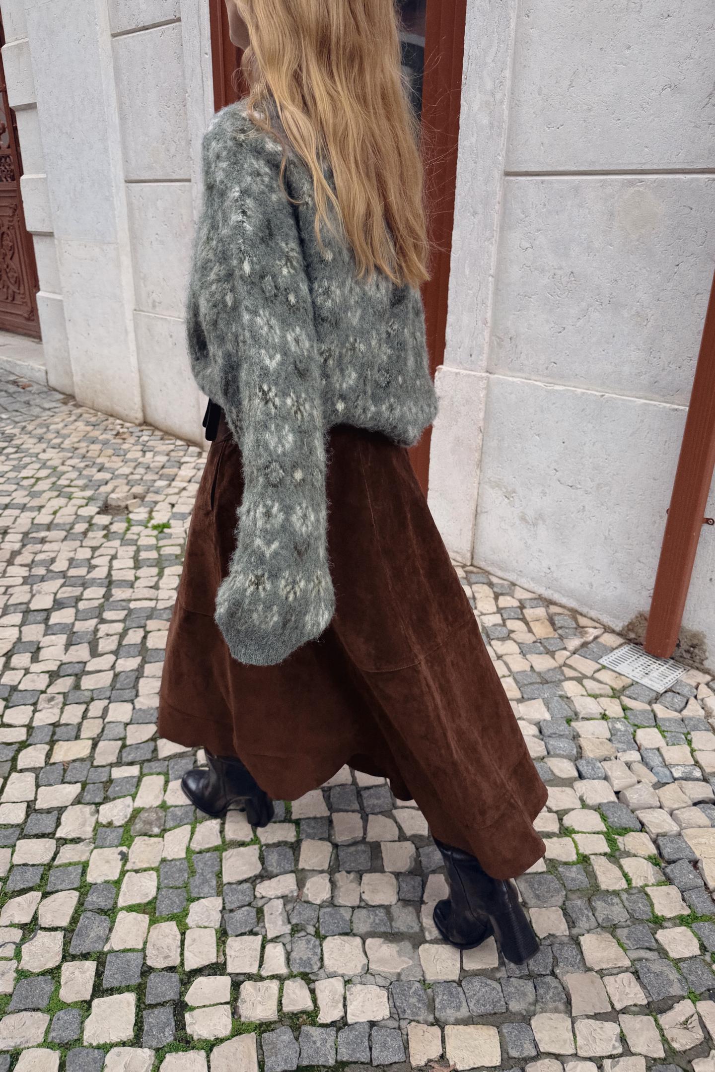 Brushed Jacquard Sweater