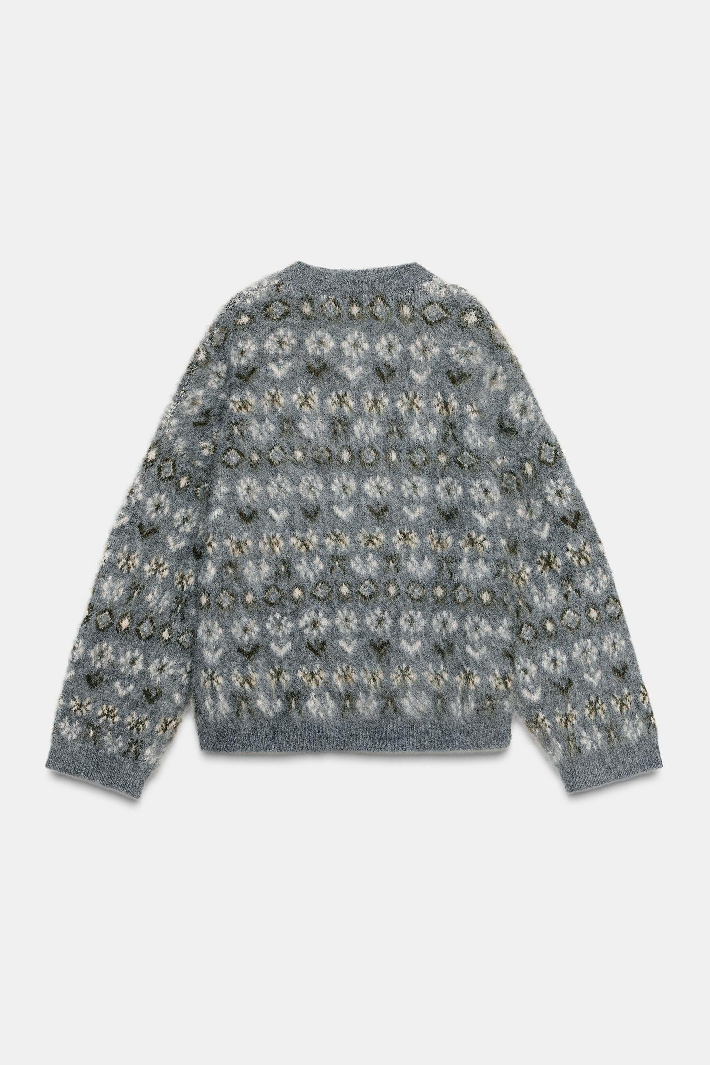 Brushed Jacquard Sweater