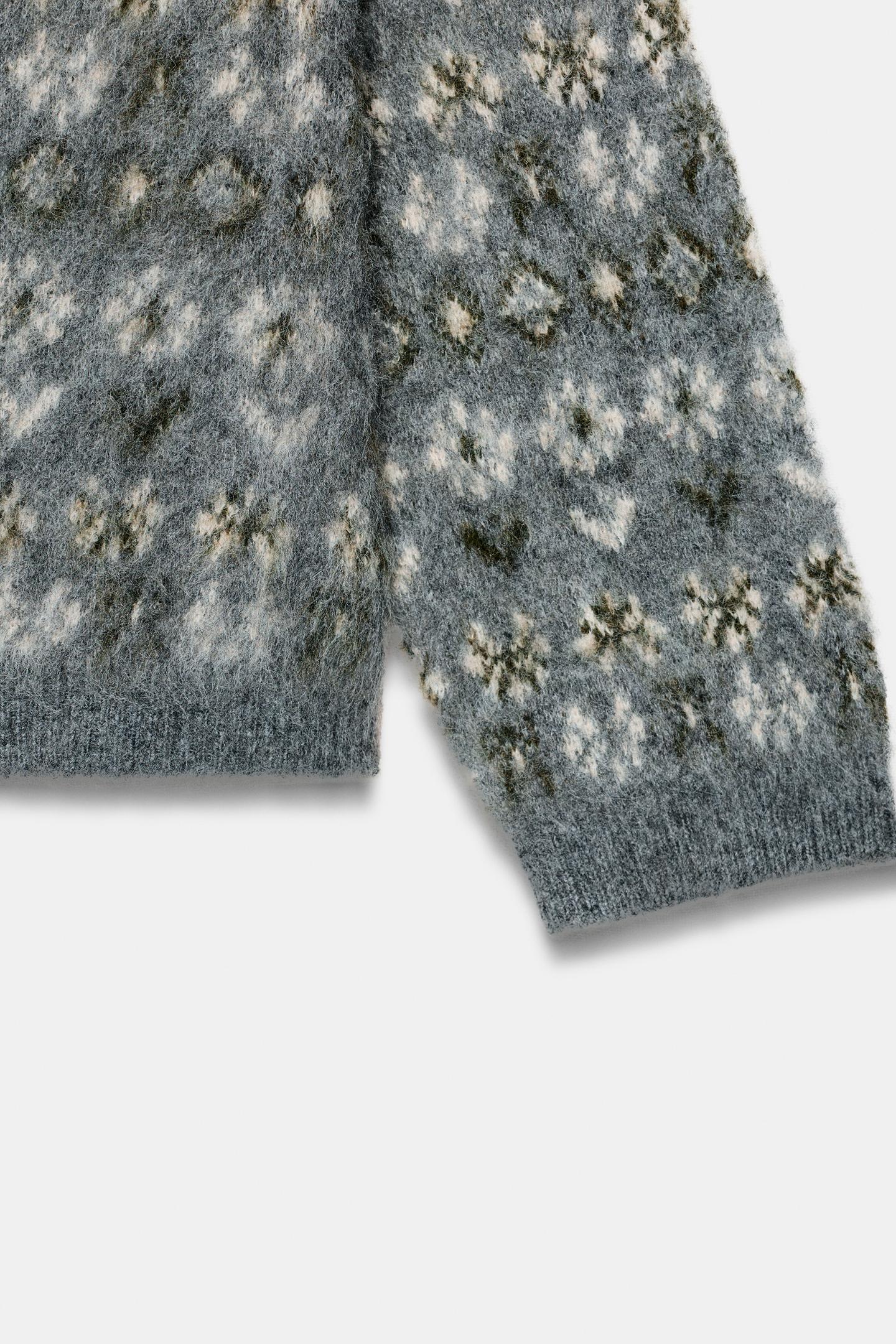 Brushed Jacquard Sweater