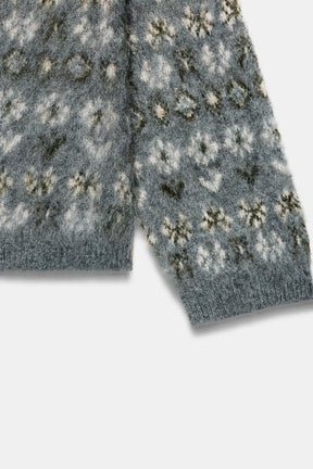 Brushed Jacquard Sweater