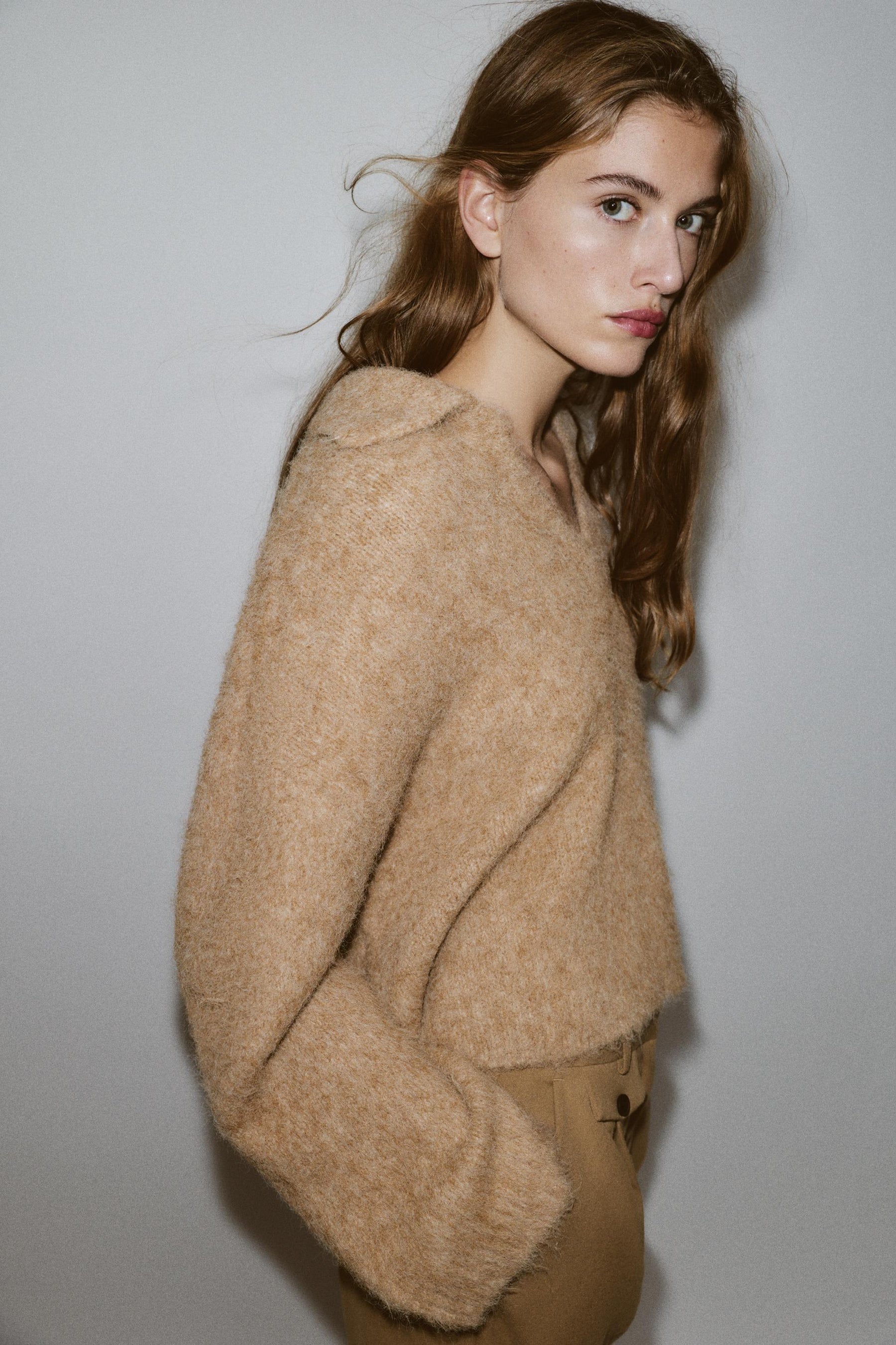 Knit Jumper, Brushed Effect