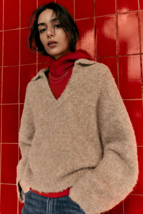 BRUSHED EFFECT KNIT JUMPER - Image 3