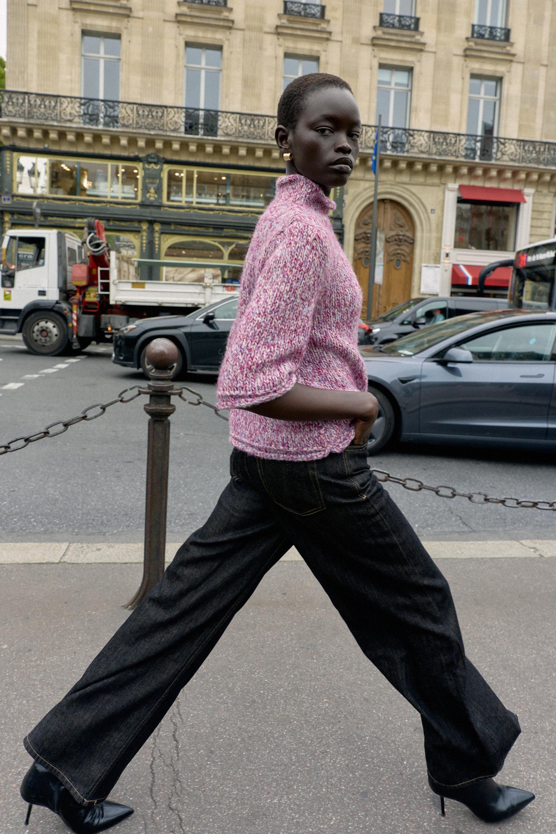 Multicolour knit jumper