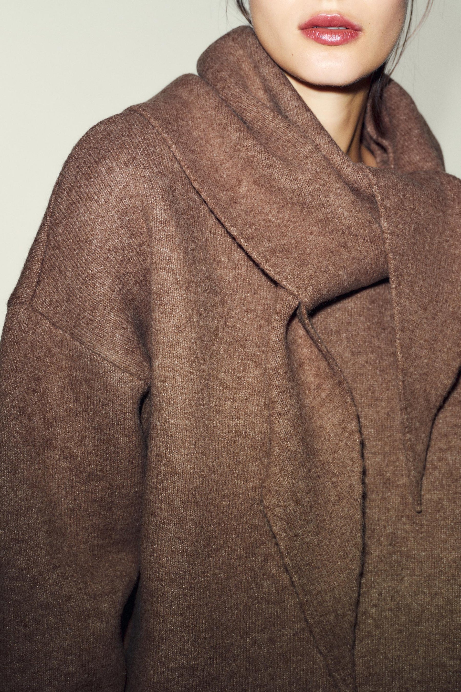 KNIT JUMPER WITH SCARF