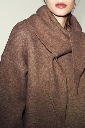 KNIT JUMPER WITH SCARF