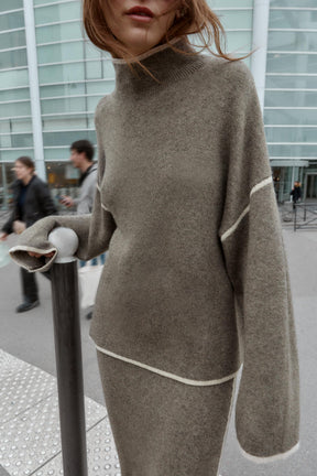 Knit Jumper with Trims