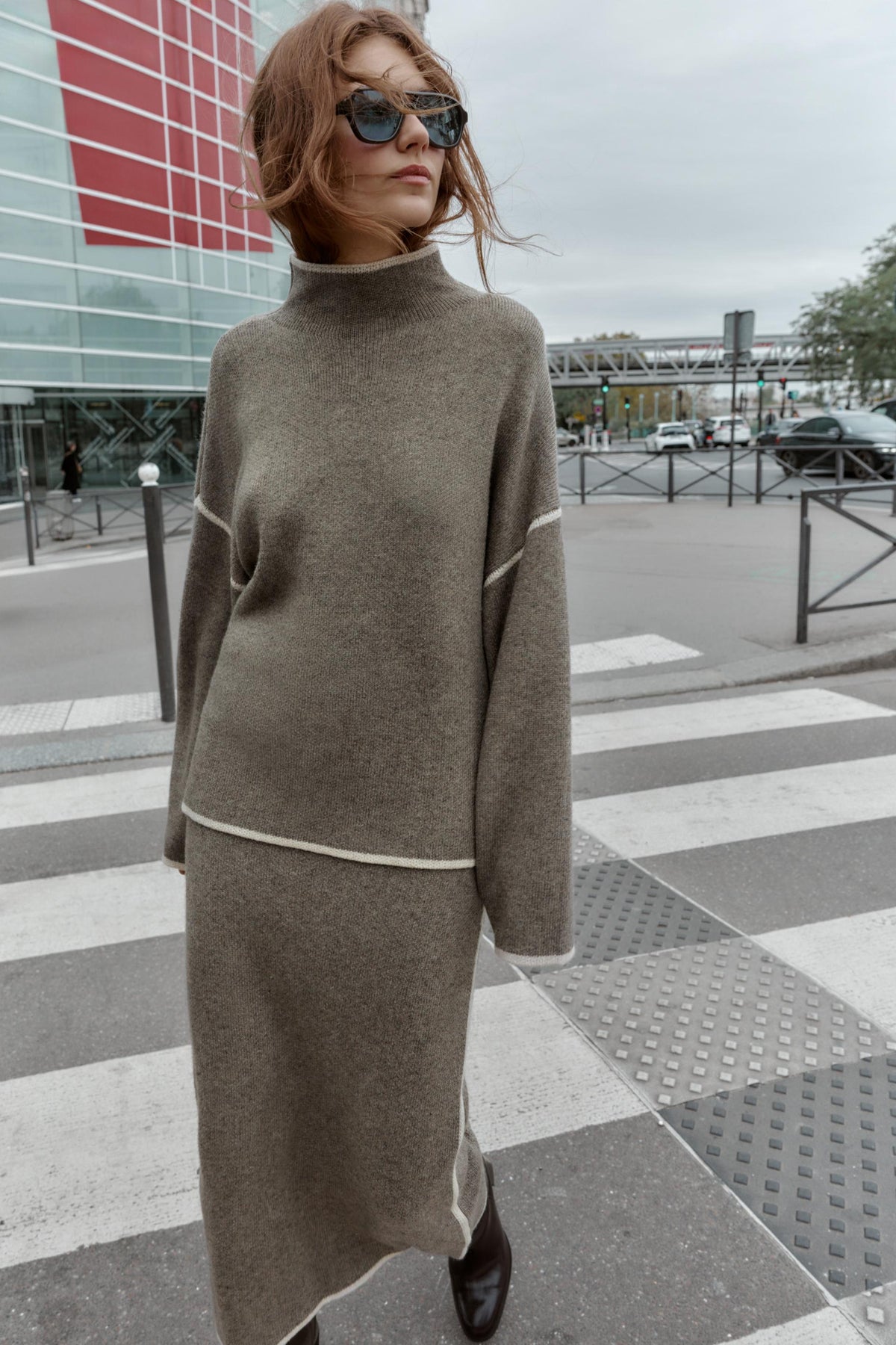 Knit Jumper with Trims