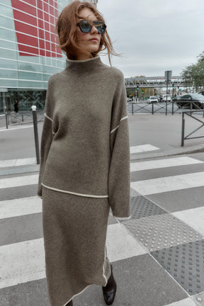 Knit Jumper with Trims