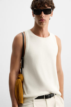 TEXTURED KNIT TANK TOP - Image 5