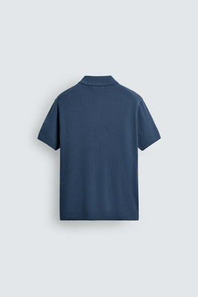 RIB KNIT POLO SHIRT - Image 7