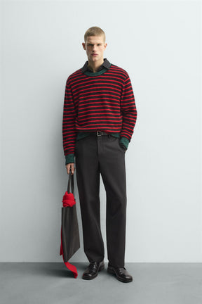 STRIPED JACQUARD JUMPER - Image 1